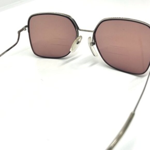 VINTAGE LOGO PARIS FRANCE EYEGLASSES SUNGLASSES FRAMES ROSE LENS METAL 80s - Picture 13 of 16